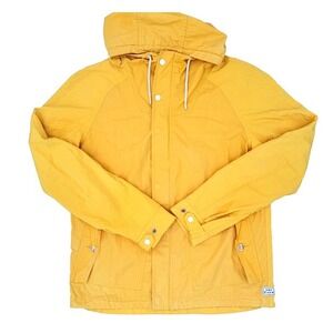 Scotch & Soda AMS Blauw Yellow Parka Jacket Men's Large Hooded Windbreaker